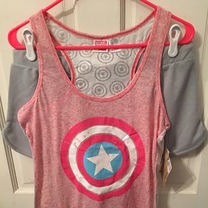 New with tags! Women’s Captain America PJ Set!